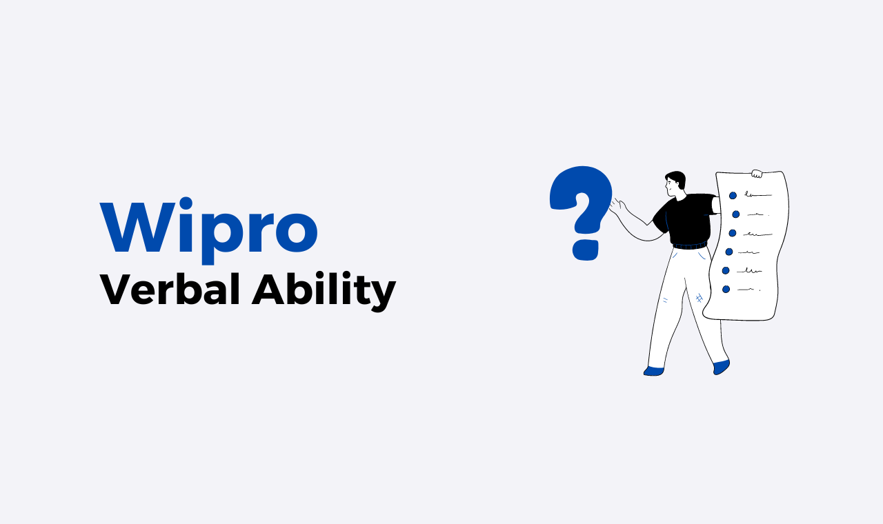 Wipro Verbal Ability Previous Year Questions